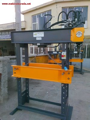 100 Ton Gezer Kafa Kollu Motorlu Hidrolik Press (Sıfır)